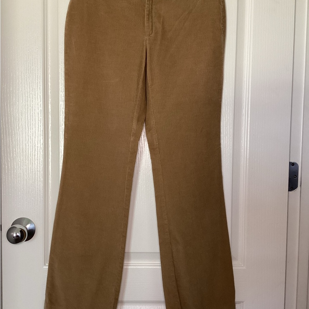 Banana Republic Stretch Corduroy Pants in Camel Brown